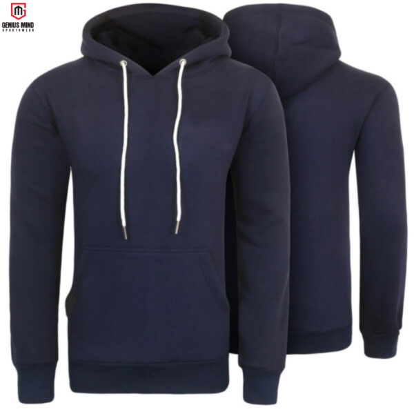 A variety of fashionable hoodies displayed on hangers, featuring different colors and designs suitable for men, women, and teenagers.
