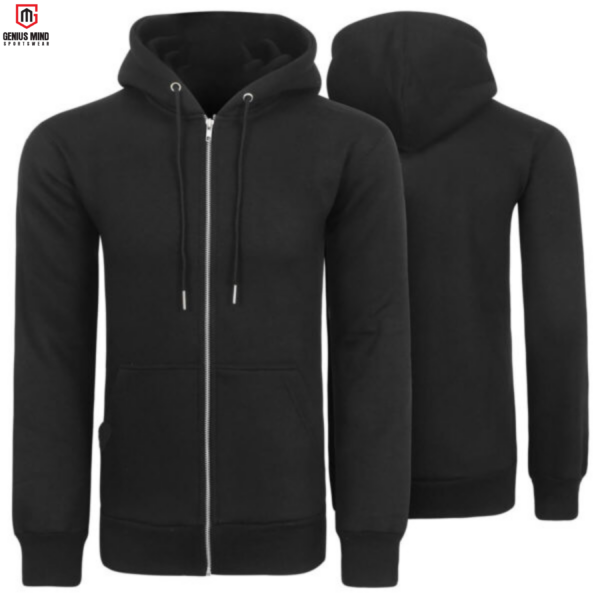 A variety of fashionable hoodies displayed on hangers, featuring different colors and designs suitable for men, women, and teenagers.