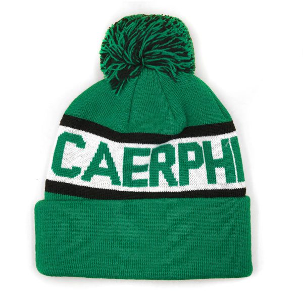 A cozy winter beanie cap with a thick knit design, featuring a fold-over brim and a soft, warm fabric perfect for cold weather.