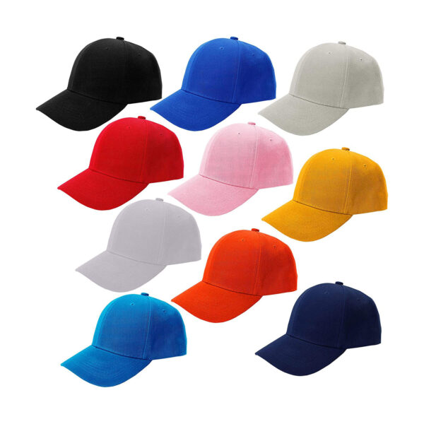 Custom embroidered caps showcasing personalized designs and logos for branding and style.