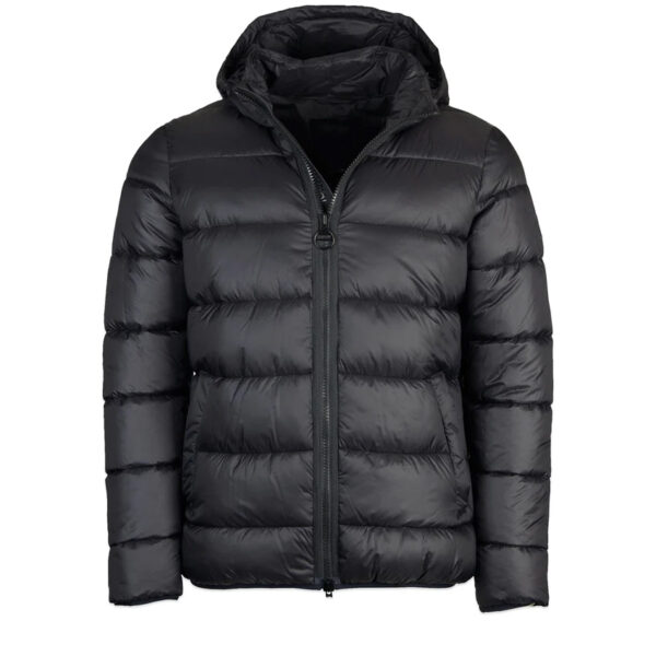A custom puffer jacket designed for warmth and comfort, suitable for both men and women, featuring a hood and quilted design for added protection.