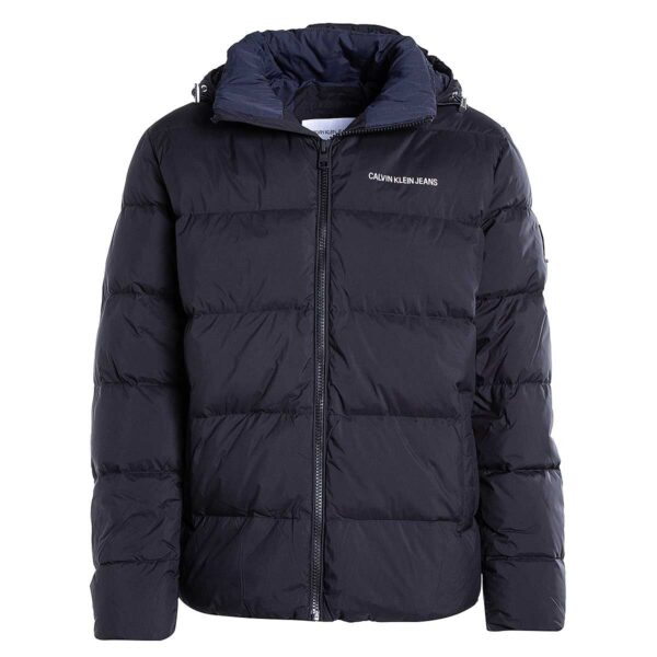 A custom puffer jacket designed for warmth and comfort, suitable for both men and women, featuring a hood and quilted design for added protection.