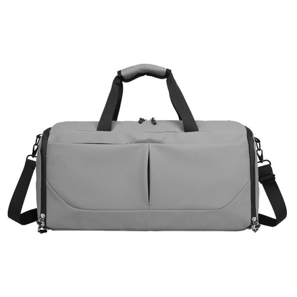 A selection of custom gym bag featuring team logos and personalized designs for athletes and teams.