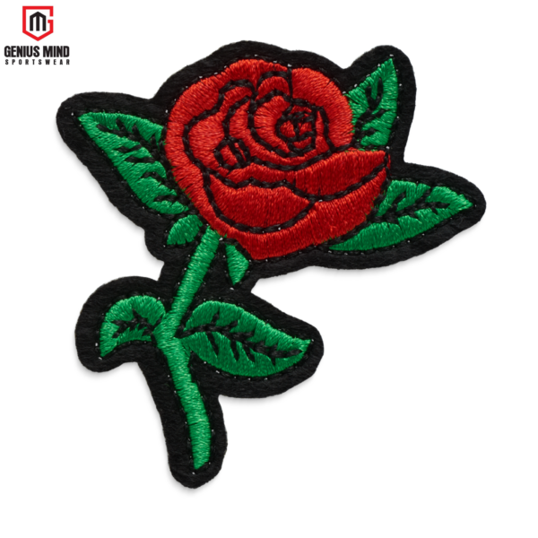 Red Rose Embroidery Patches