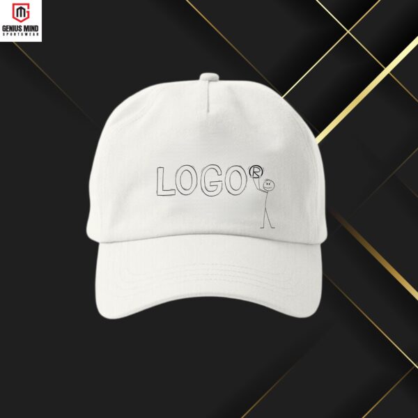 Custom embroidered caps showcasing personalized designs and logos for branding and style.