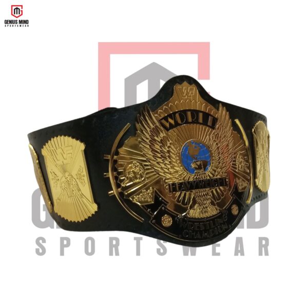 Heavyweight Intercontinental Wrestling Championship Belt 2MM-008 replica with a 2MM brass plate, ideal for collectors and fans.