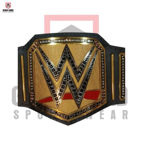 Heavyweight Intercontinental Wrestling Championship Belt 2MM-008 replica with a 2MM brass plate, ideal for collectors and fans.